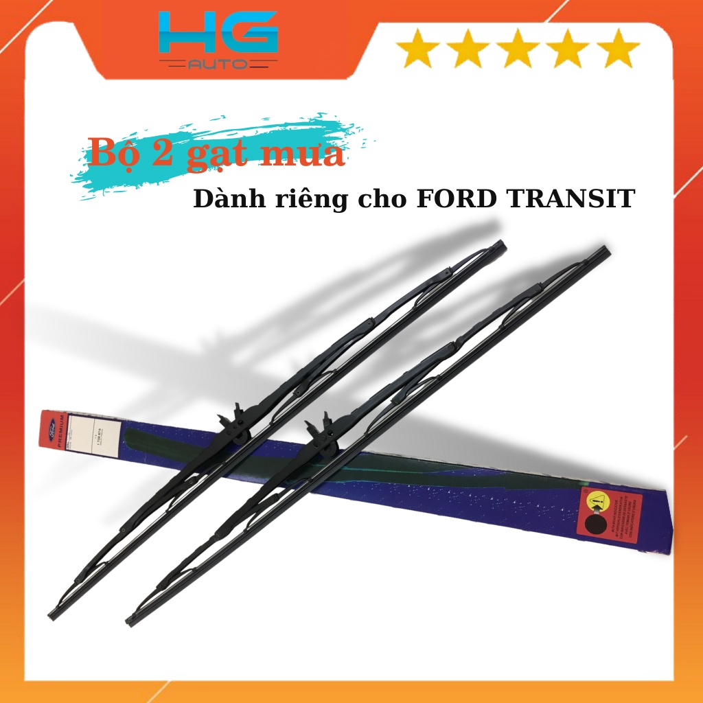 Gạt mưa, gạt nước dành cho Ford Transit , gạt xương sắt lưỡi silicone mềm