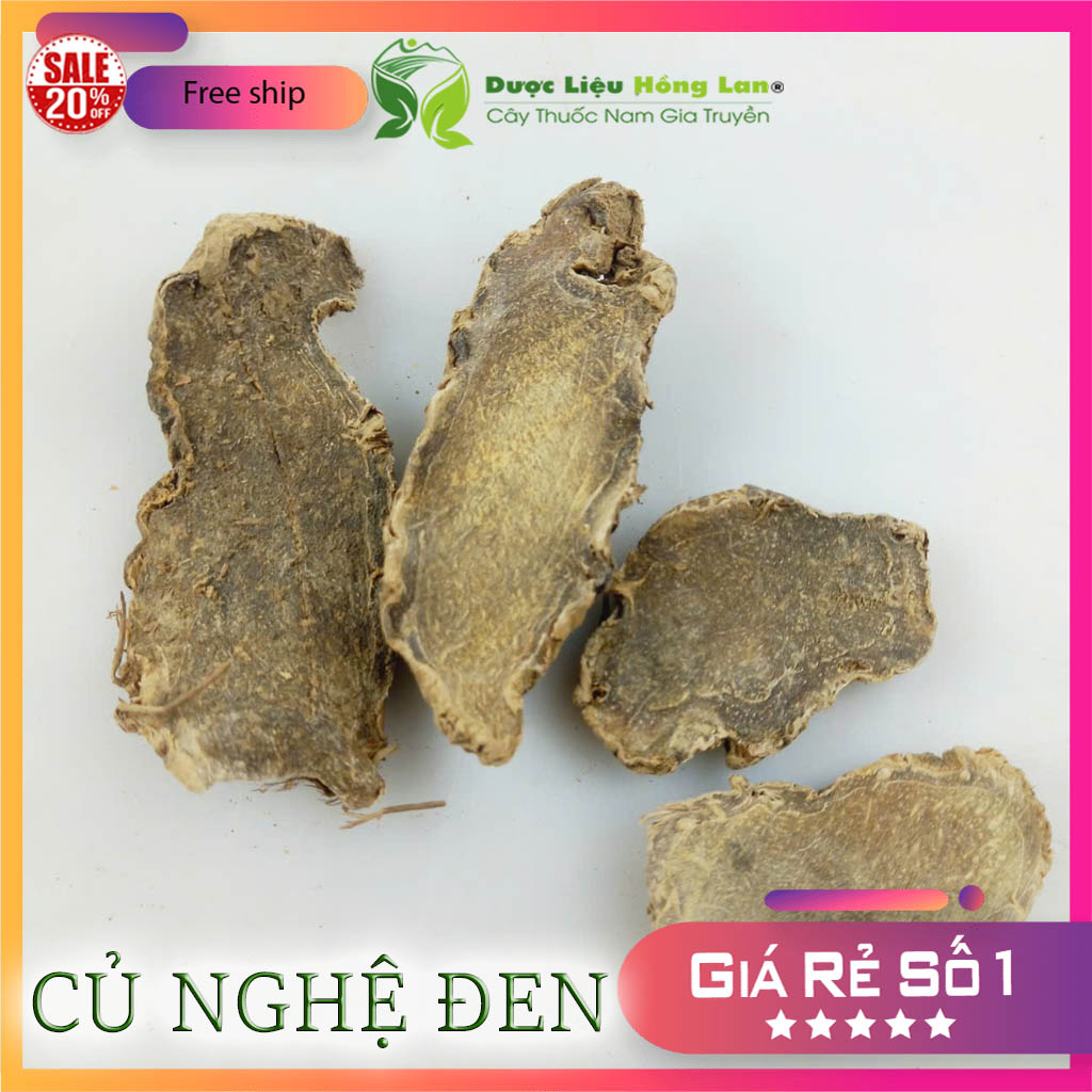 Củ Nghệ Đen khô sắt lát 500gram