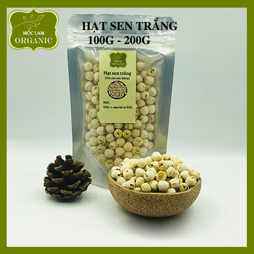Hạt sen sấy khô cao cấp nấu chè Túi 100g - 200g