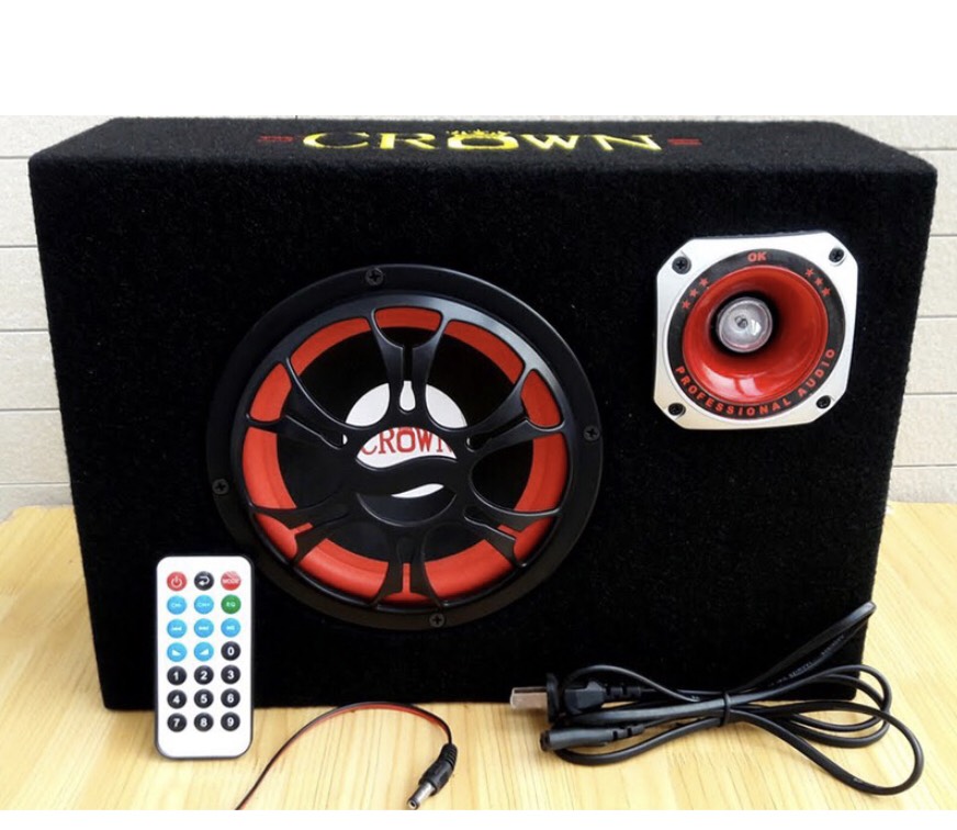 Loa Crown 6 bluetooth đế vuông Bass căng đét.