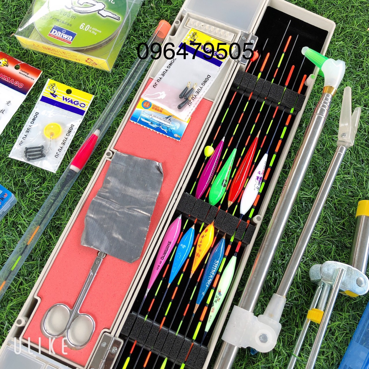 combo phao câu đài kèm chống cần