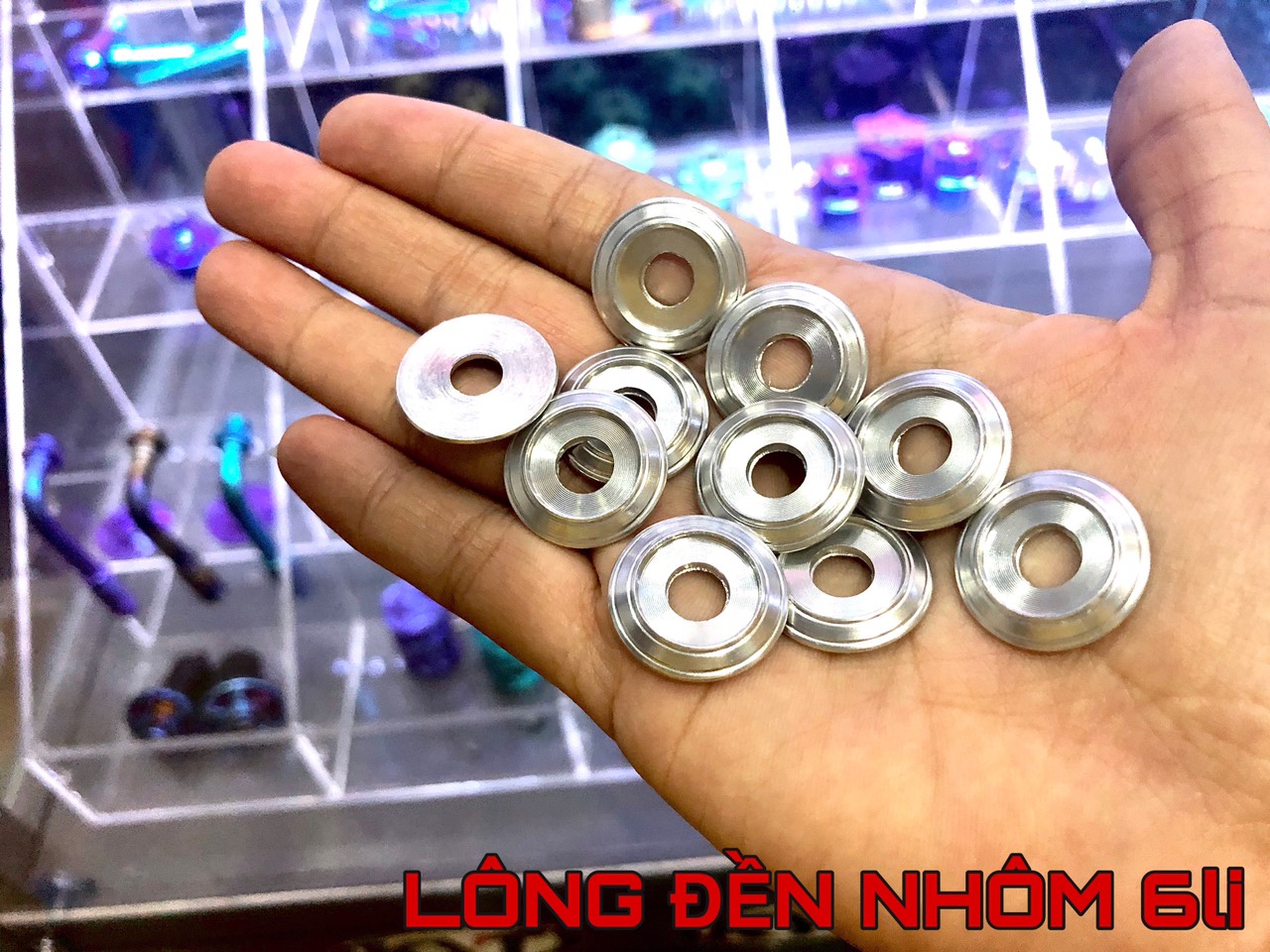 [HCM]LÔNG ĐỀN NHÔM 6LI CHO XE MÁY