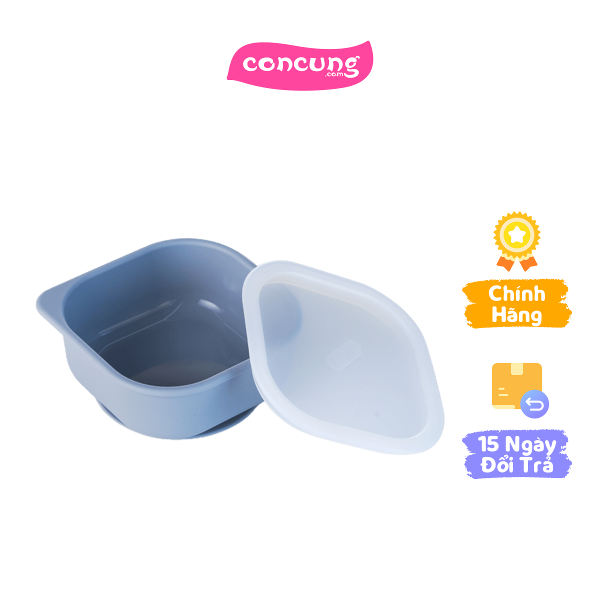 Chén ăn dặm silicone chống trượt Edison
