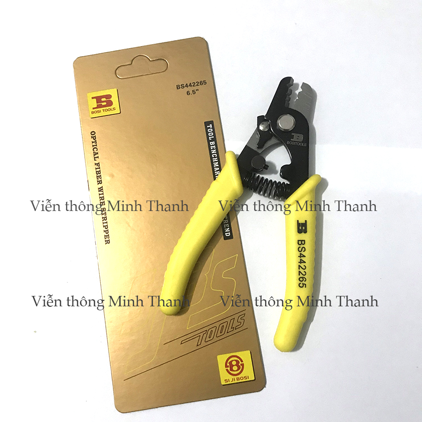 Kìm tuốt sợi quang 3 lỗ Bosi