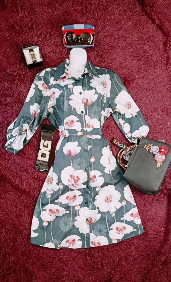 đầm sơ mi công sở