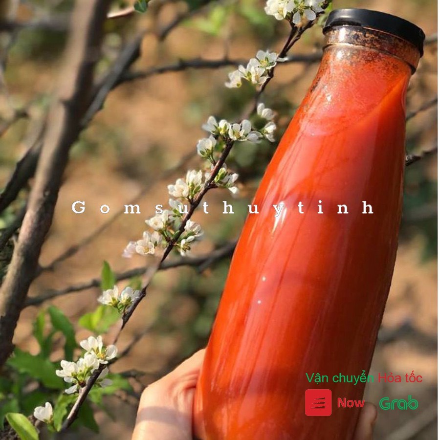 Chai thủy tinh tròn nắp thiếc xoáy vặn đựng sữa, mật ong, thực phẩm