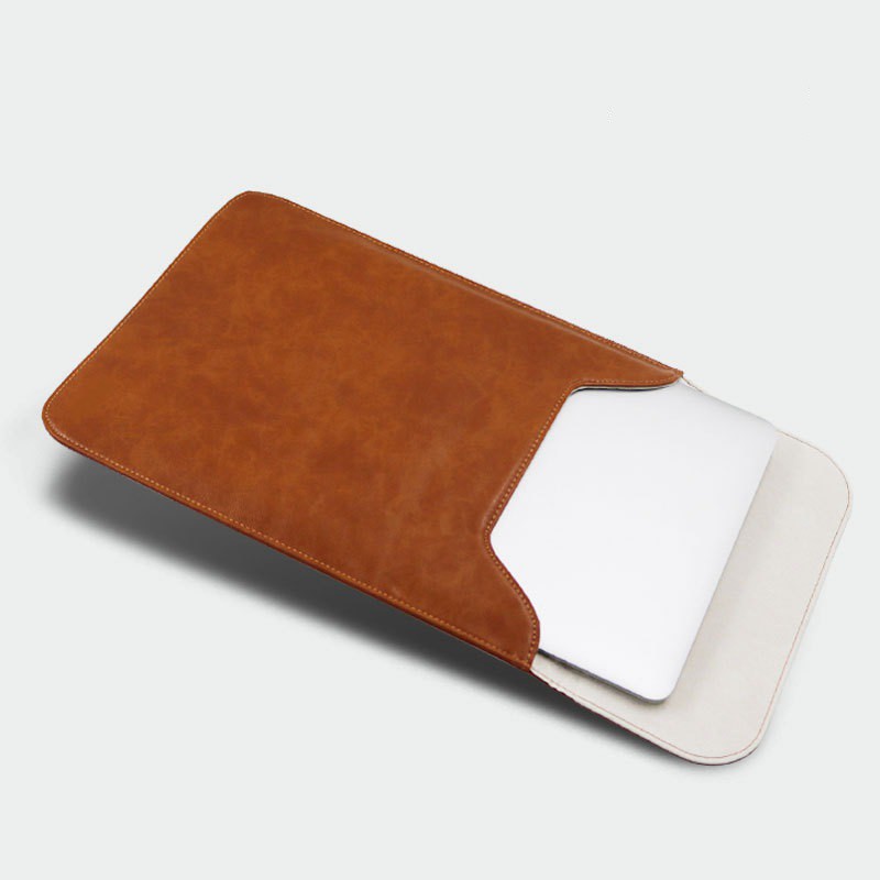 [HCM]Túi chống sốc da cho Macbook laptop