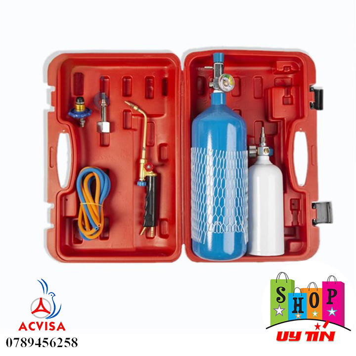Bộ Hàn Hơi (Hàn Gió Đá) Mini Màu Đỏ