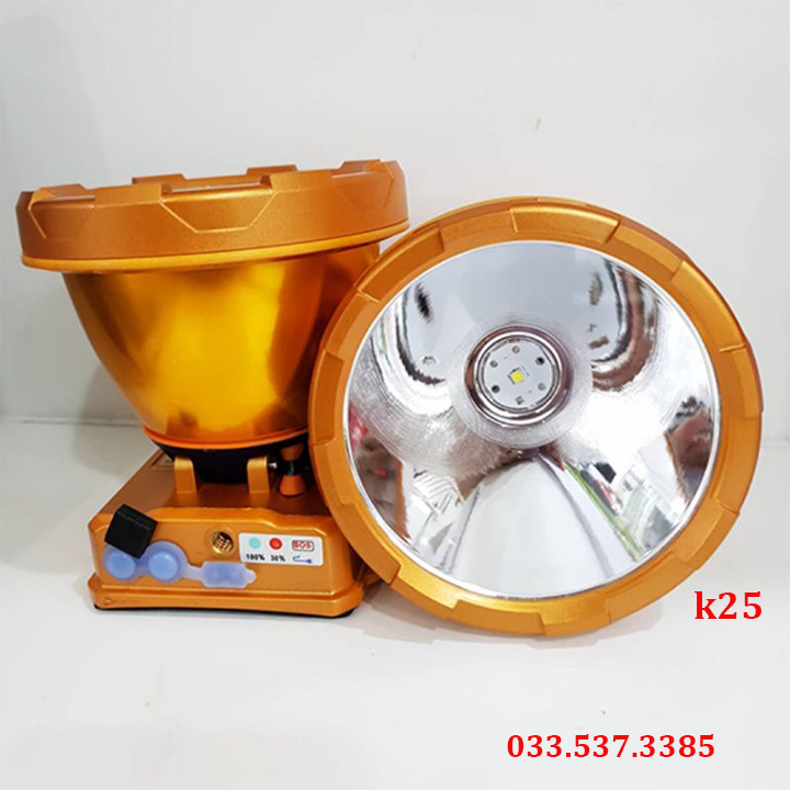 Đèn đội đầu siêu sáng, đèn pin đeo đầu k25 cao cấp