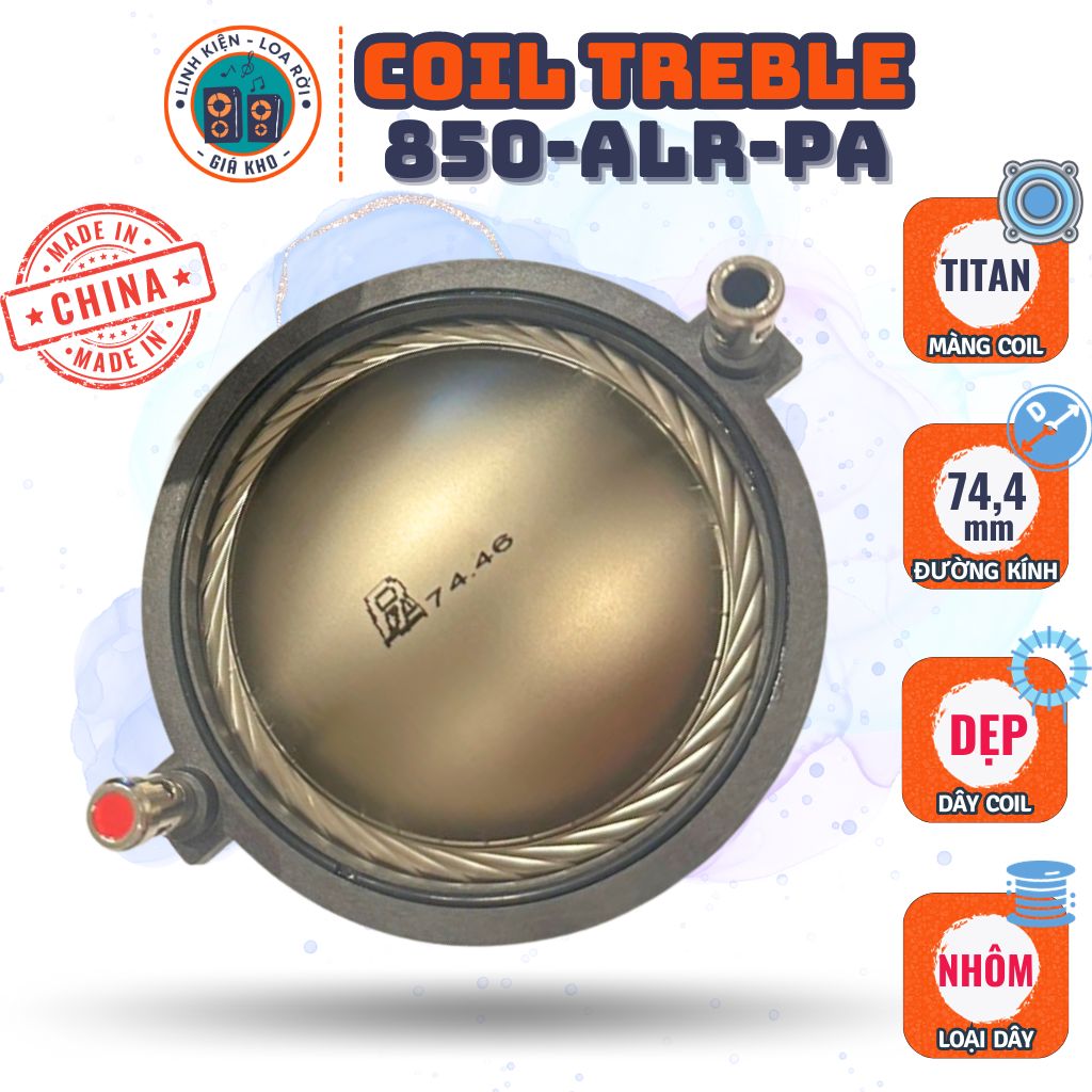 Coil Loa Treble 850 - Titanium - Made in China