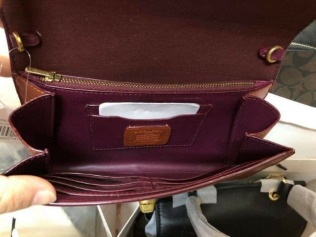 Túi đeo chéo COACH MARLOW FLORAL Hàng Auth