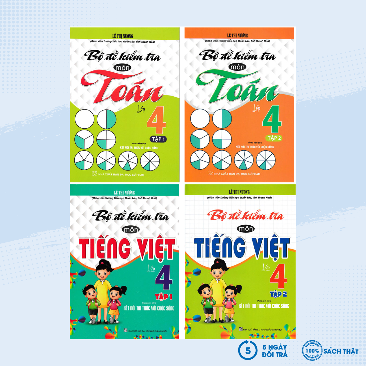 Sách - combo bộ đề kiểm tra môn toán + tiếng việt lớp 4 - ha - newshop