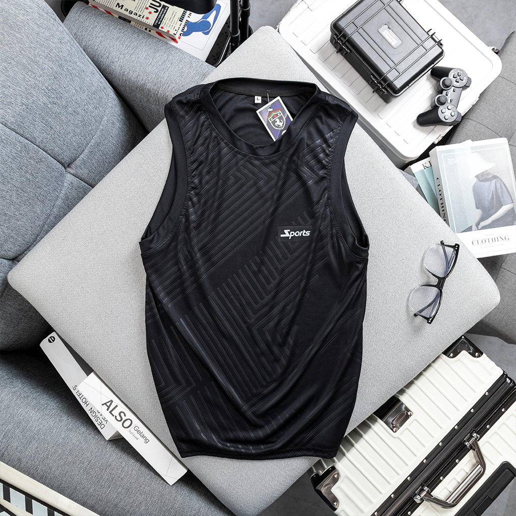 Áo ba lỗ nam TANKTOP tập gym sát nách vải mát lạnh co giãn 4 chiều đẹp