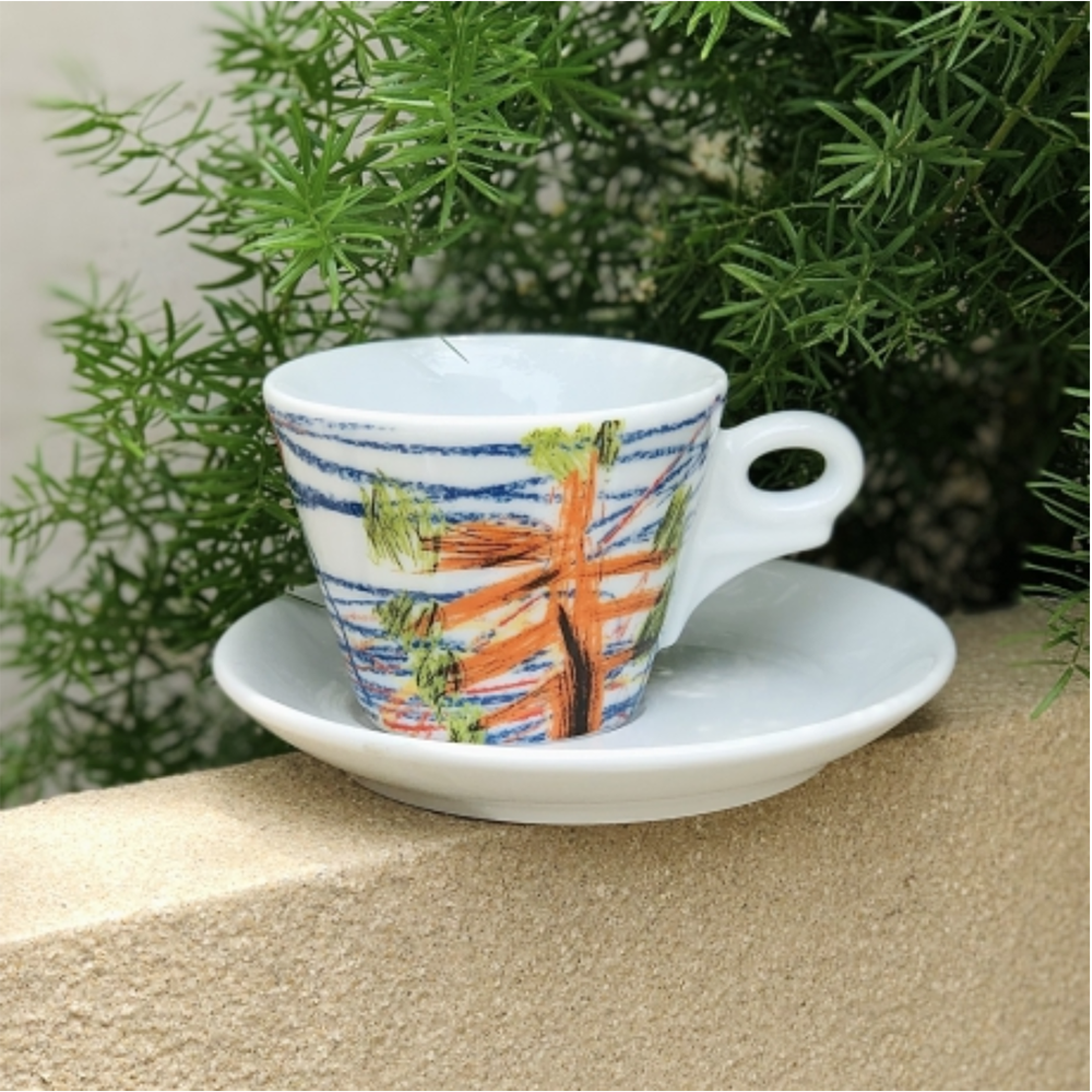 Bộ ly sứ Ancap Cappuccino Insieme Together Sogg 180ml