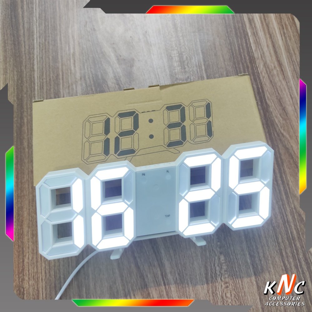 Đồng hồ LED treo tường, để bàn 3D Smart Clock.