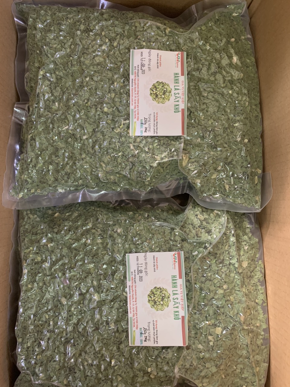 Hành Lá Sấy Khô - 5mm(Dried Spring Onion) Việt Hiệp