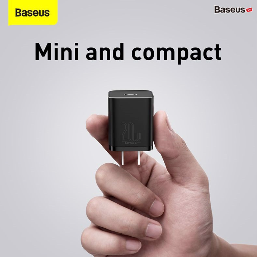 [BH 12 Tháng] Củ sạc nhanh 20W USB Type C Baseus Super SI Quick Charger QC3.0