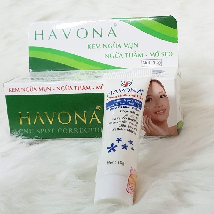 Kem ngừa mụn ngừa thâm mờ sẹo havona 10g