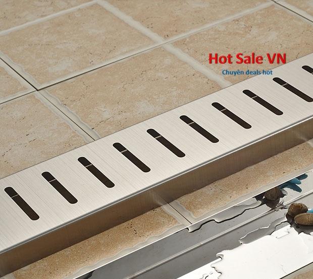 Ga thoát sàn loại dài 40cm, inox 304