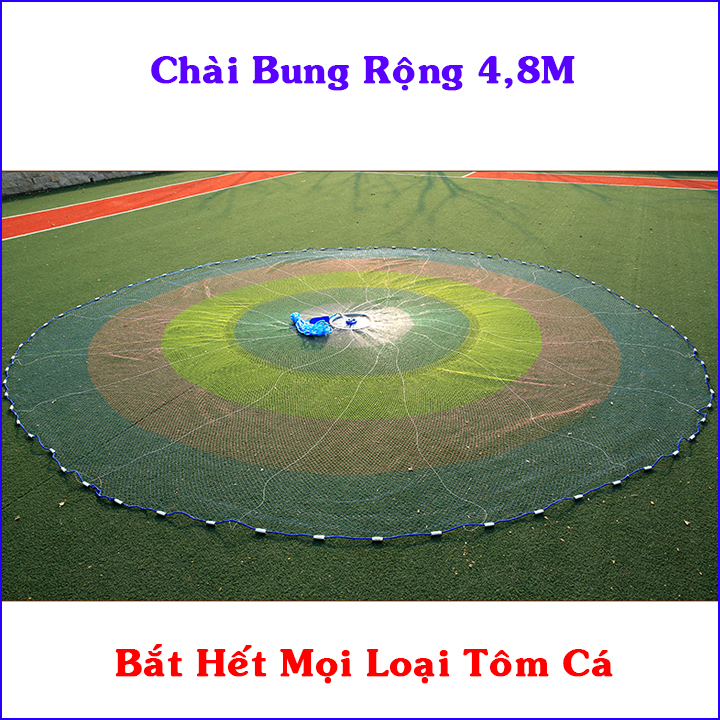 Chài Cước Thái Lan 4,8m. Chài Đánh Cá Cao Cấp