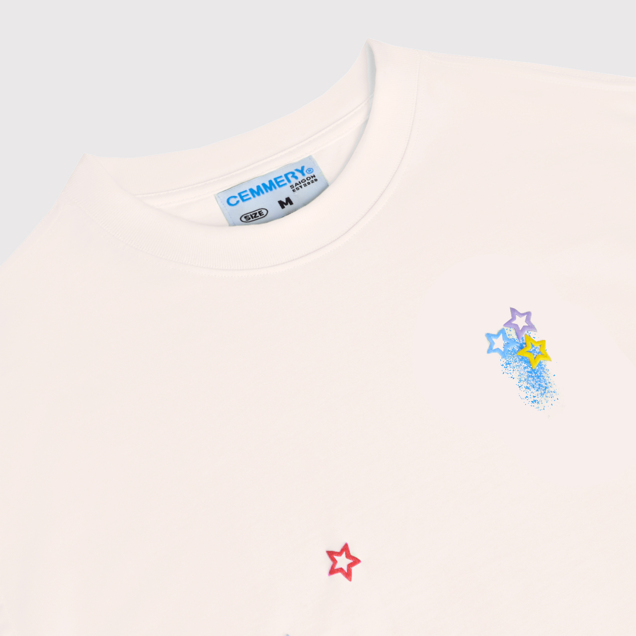 Áo Thun LocalBrand Cemmery "MINI STAR TEE" #Cream