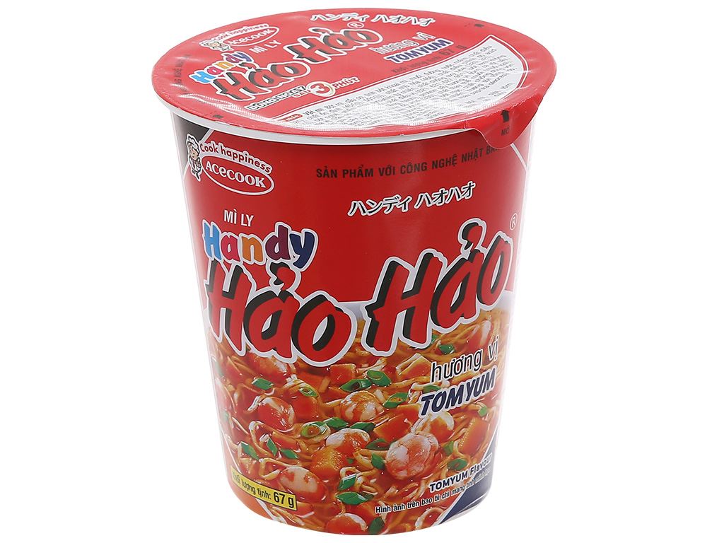 Mì ly handy hảo hảo 67g - thùng 24 ly - cty bát muội