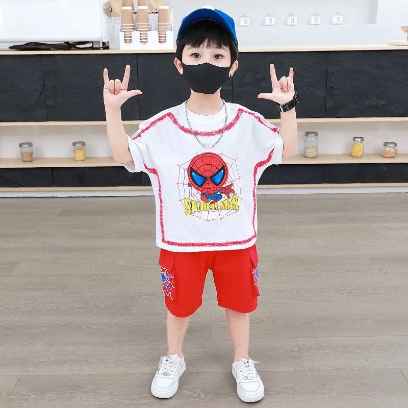 [SIZE NHÍ+ĐẠI+CỒ] SÉT BỘ THUN MẶC NHÀ BÉ TRAI SIÊU NHÂN
