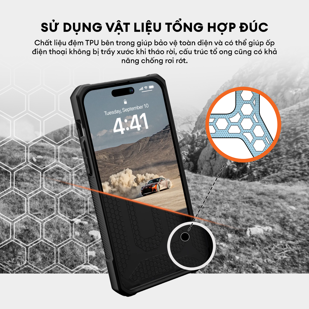 Ốp Lưng Chống Sốc UAG Monarch Cho iPhone 15 Pro [6.1 INCH]