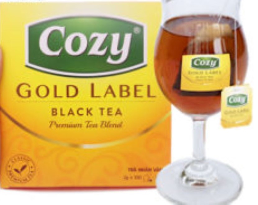 Trà Cozy Nhãn Vàng hộp 200g (100 gói x 2g)