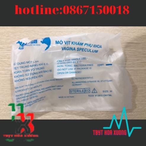 MỎ VỊT NHỰA KHÁM PHỤ KHOA TÚI 1 CÁI