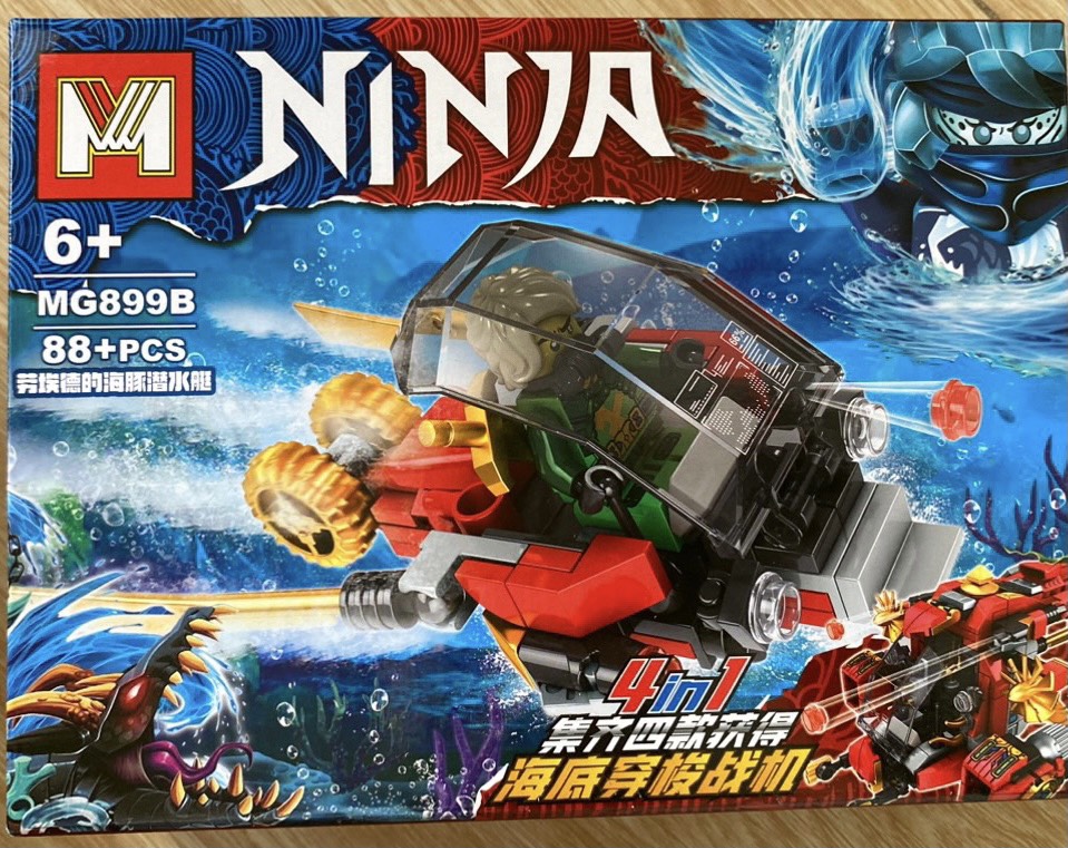 Bộ ráp hình Lego Ninja tàu lặn
