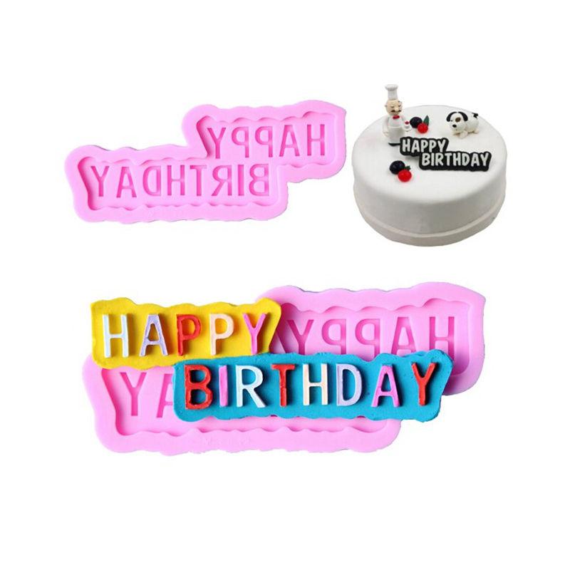 Khuôn silicon chữ Happy Birthday 10 cm