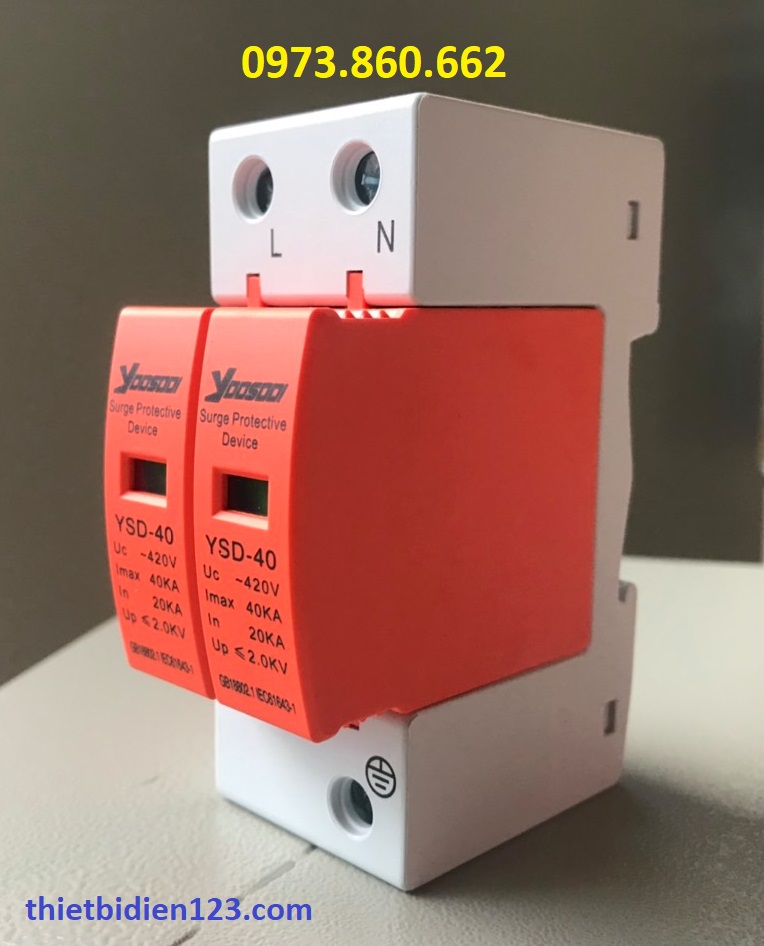 THIẾT BỊ CHỐNG SÉT LAN TRUYỀN AC 2P 40kA