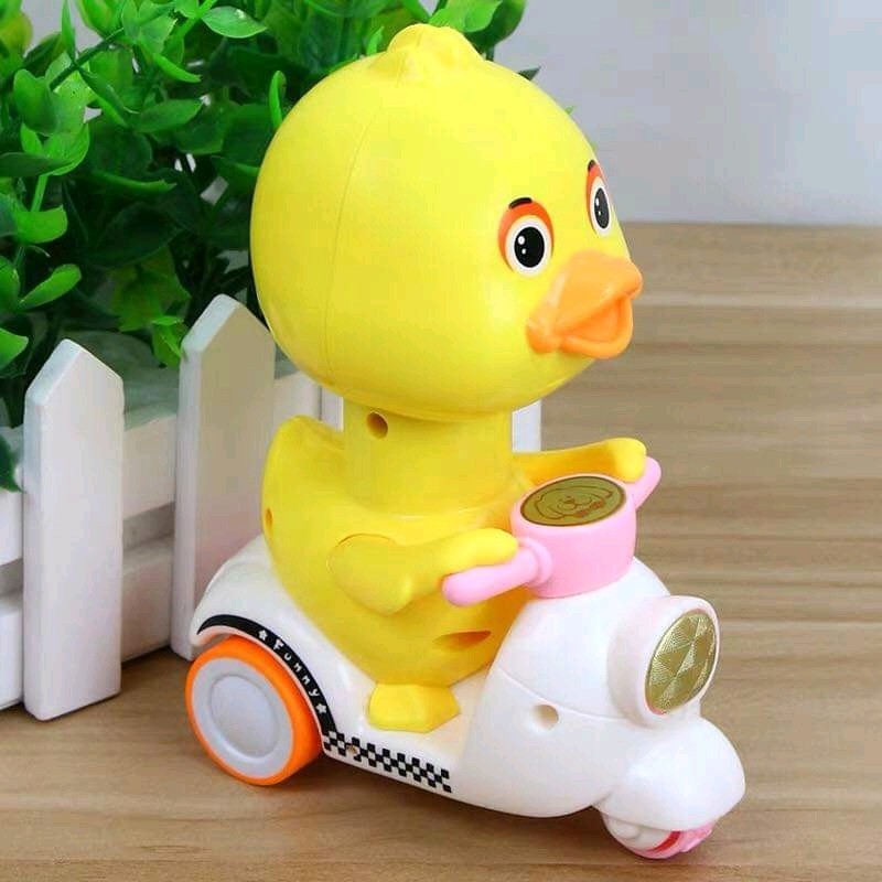 Combo 2 Đồ Chơi Vịt Chạy Xe(Nhấn Vào Đầu Là Xe Chạy) Cho Bé