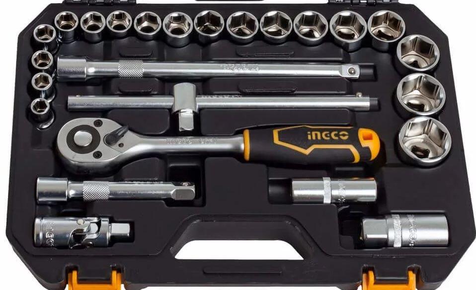 Bộ 25 đầu tuýp (1/2 inch) Ingco HKTS12251