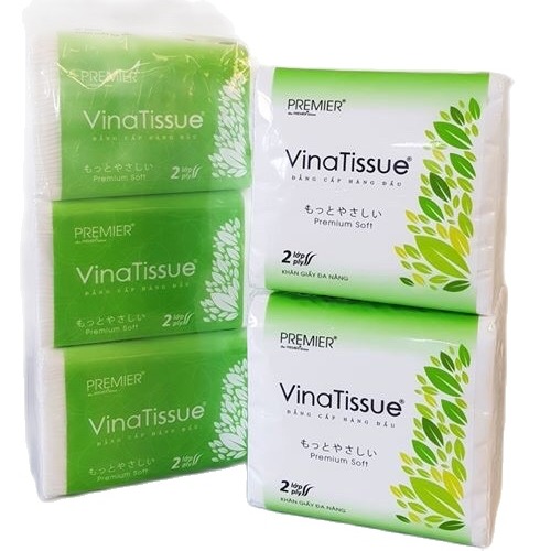 [HCM]Combo 3 bịch khăn giấy vinatissue ( 200 tờ/1 gói)