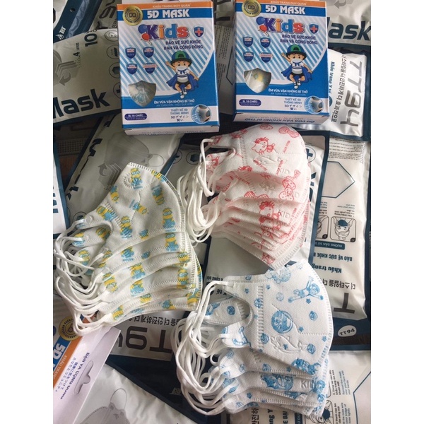 (10 cái) Khẩu Trang Em Bé 5D Mask Duy Quân Dễ Thương