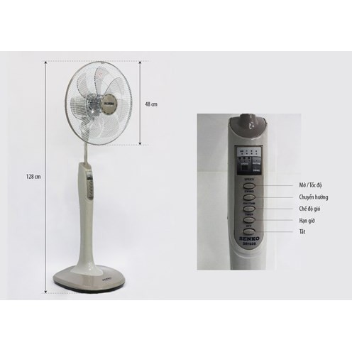 Quạt Đứng SENKO Có Điều Khiển (DR1608)