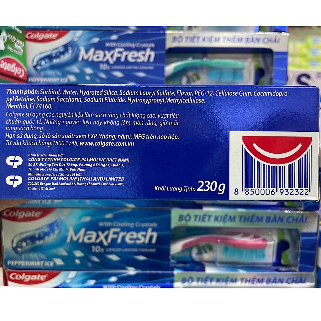 Tặng bàn chải Kem đánh răng Colgate Maxfresh 230g