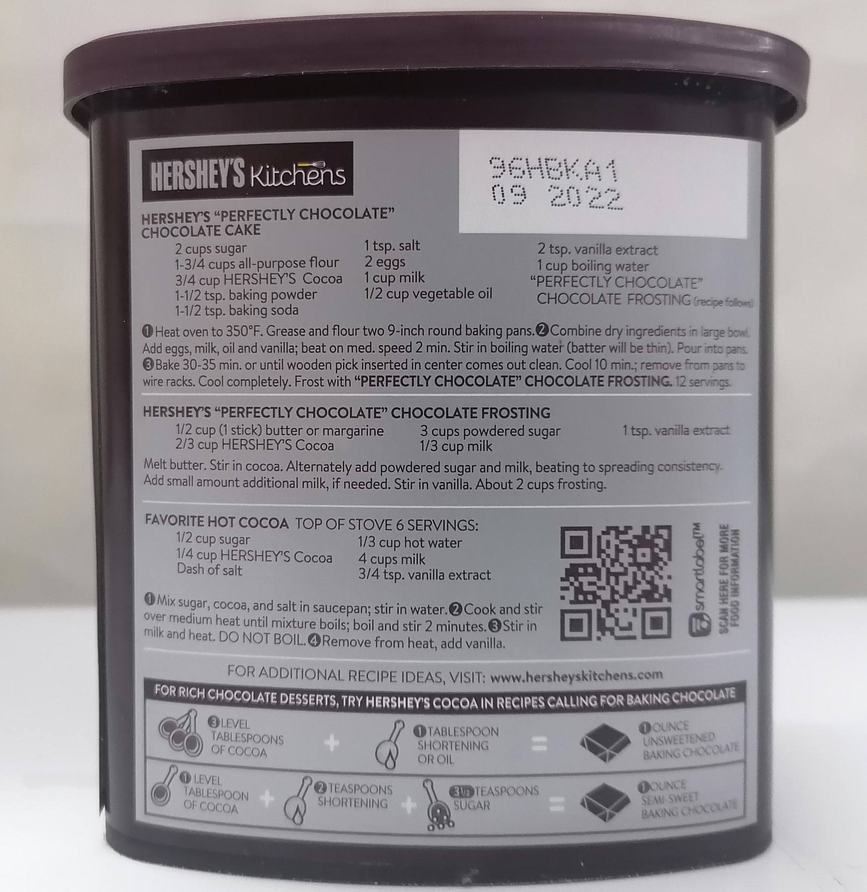 [Hộp 226g] BỘT CA CAO NGUYÊN CHẤT [USA] HERSHEY’S Natural Unsweetened Cocoa powder