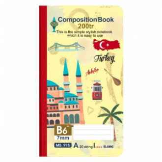Sổ may dán gáy B6- - 200 trang; MS: 918