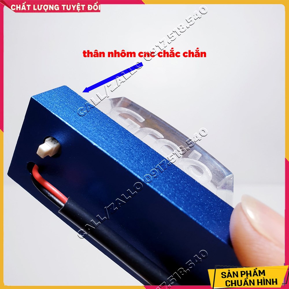 Bảng LED gắn chân gương xe máy