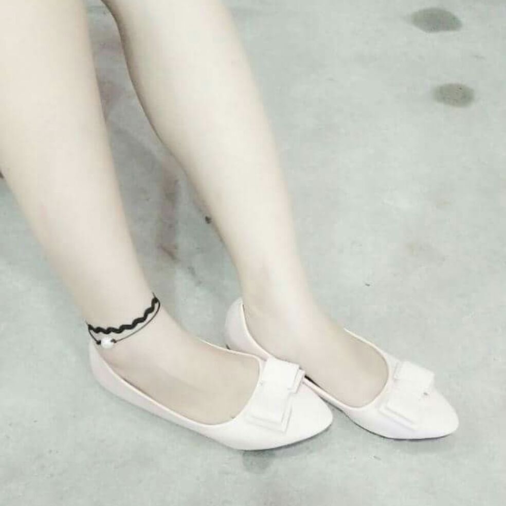 Vòng chocker chân đôi kèm hạt trắng (ảnh thật)