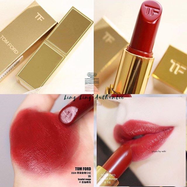 [LIMITED] Son Tom Ford 24K Gold màu 80 Impassioned - Đỏ Cherry