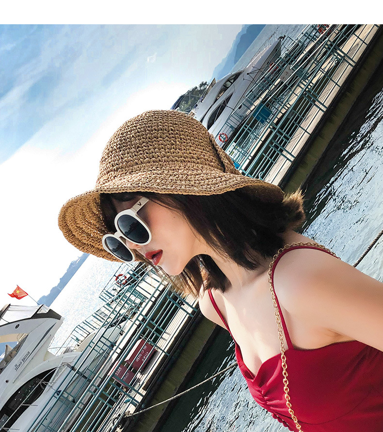 Beach solid bowtie espadrilles cap RQN1307 - requane