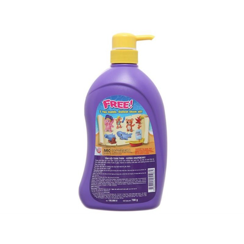 Tắm gội toàn thân cho bé Carrie Junior 700ml (đủ mùi)