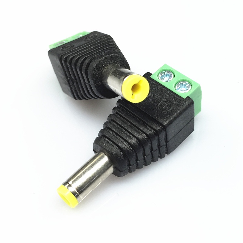 combo 5/10/50- Jack DC 5.5x2.1mm đầu vào cổng Domino (Jack Đực / Cái)