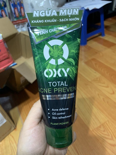 Sữa Rửa Mặt OXY 100G Mầu Xanh Lá