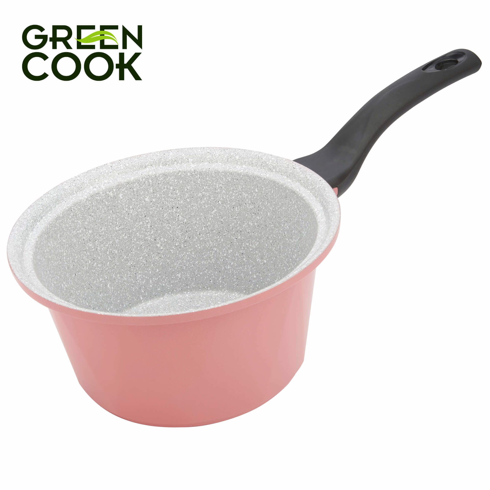 Nồi Đúc Ceramic Vân Đá Đáy Từ Chống Dính 18cm