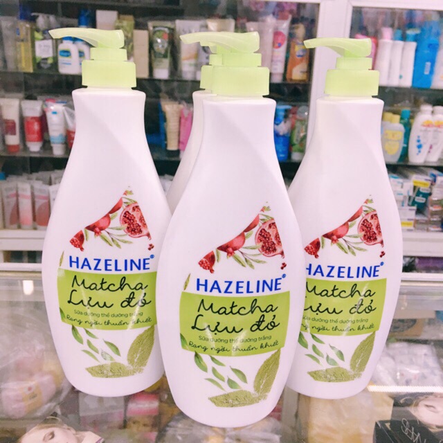Sữa dưỡng thể  Hazeline Matcha & Lựu Đỏ Chai 370ml